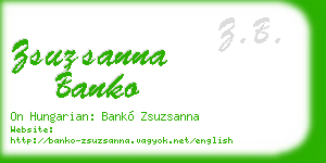 zsuzsanna banko business card
