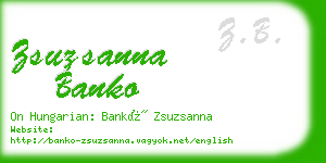 zsuzsanna banko business card